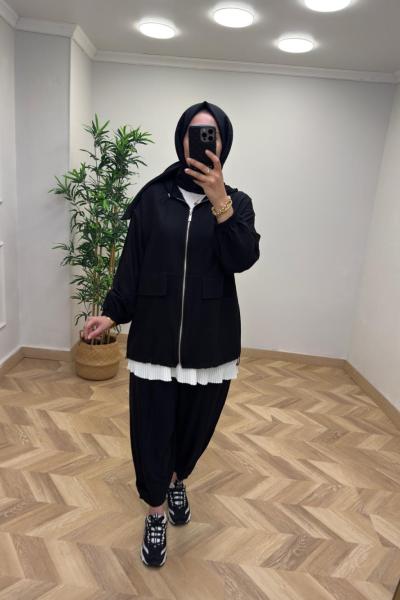 İkoll Bomber Takım Siyah