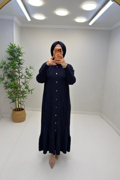 Ares Merserize Elbise Lacivert