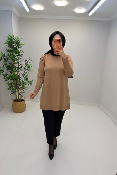 Neva Merserize Tunik Camel