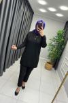 Zebra Desen Merserize Tunik Siyah